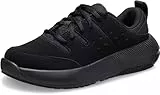 Crocs Mujer On The Clock Work Sneaker W Zapato, Triple Black, 38/39 EU
