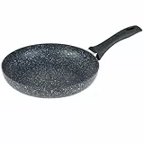 Russell Hobbs RH03408EU7 Nightfall Stone - Sartén antiadherente para panqueques, huevos y tortillas, apta para inducción, fácil de limpiar, utensilios de cocina de aluminio duraderos, mango suave, sin
