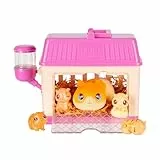 Little Live Pets Hámster de los Minis Sorpresa de mamá Cuida de mamá hámster o mamá conejita en su caseta para Descubrir 2, 3 o 4 minibebés