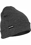 Urban Classics Basic Flap Beanie Gorro de Punto, Gris (Charcoal 91), Talla única para Hombre