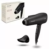 Panasonic EH-NE85-K825 Secador De Pelo Iónico Secado Rápido con Difusor, Boquillas Concentradoras y Air Boost, Protección Contra El Calor, Tecnología de Iones, 2300 W, Filtro de Fácil Limpieza, Negro