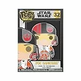 Loungefly POP! Pin De Esmalte De Esmalte Grande STAR WARS: Poe Dameron - Star Wars Pin De Esmalte - Broche Imperdible Coleccionable - Para Mochilas & Bolsas - Idea Para Regalo - Mercancía Oficial