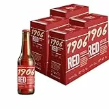 1906 Red Vintage - Cerveza Lager Extra, Pack de 24 Botellas x 33 cl, Sabor Intenso y Equilibrado, Galardonada Internacionalmente, 8% Volumen de Alcohol