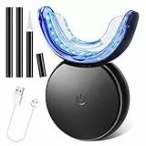 Kit Blanqueamiento Dental, Blanqueador Dental Profesional con Luz Led y Gel Blanqueador Dental, Blanquear Dientes Fácilmente en Casa, Seguro e Indoloro, Para Manchas de Humo, Dientes Negros e Sarro