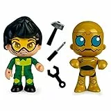 Pinypon Action - Mecániar Sets co y Robot, Set de 2 Figuras de acción con Dos muñecos, para niños y niñas a Partir de 4 años, Famosa (700017034)
