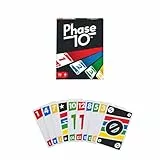 Mattel Games Juego de cartas Phase 10 Juego de mesa familiar +7 años (Mattel FFY05)