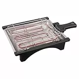 Jata BQ95 Electro Barbacoa Perfecto Para Dos Personas Sin Humos Ni Olores Desmontable Parrilla con 2 Alturas Bandeja de acero Inoxidable Cocina Sano con Agua [Clase de eficiencia energética A]