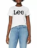 Lee Logo Tee, Camisetas Mujer, Blanco, S