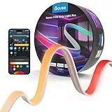 Govee COB Tira de Luces LED Pro, Tira LED Inteligente Compatible con Alexa, Google Assistant y Matter, RGBICW Strip lights con Blanca Cálida, Cambia de Color, Luces para Dormitorio, Gabinete, Fiesta