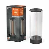 Ledvance DECOR FILAMENT Lámpara de mesa LED de 240 mm, gris oscuro, 1,2 W, 105 lm, inalámbrico, diseño moderno de filamentos, control de brillo individual, regulable, tecnología táctil, batería de
