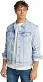 Calvin Klein Cazadora vaquera Hombre Slim Fit, Azul (Denim Light), S
