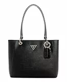 GUESS Noelle II Tote, Bolsa de Hombro para Mujer, Black, Talla única