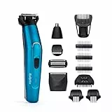 Babyliss Men 12 en 1 Kit de aseo múltiple para rostro y cuerpo, de acero japonés, con recortador de nariz y peluquero corporal, 100% impermeable