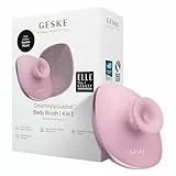 GESKE Body Brush | 4 in 1 | Diseño con anillo metálico | Cepillo limpiador para todo el Cuerpo | Limpieza profunda profesional | Filamentos de silicona suaves | Limpieza y masaje