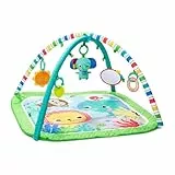 Bright Starts, Activity Gym para bebs Wild Wiggles y Alfombra de Juegos con Taggies, a Partir de recin Nacidos - Verde, 47 x 73,9 x 73,9 centmetros