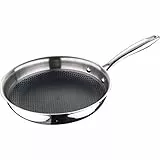MasterPro Hi-Tech 3 | Pfanne Antihaftbeschichtet 28 cm | Edelstahl mit Wabenstruktur | 3-Fache Beschichtung | Küchenutensilien | Für Alle Herdarten Geeignet
