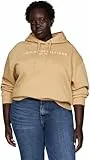 Tommy Hilfiger Hoodie Mujer Logo Regular Fit, Verde (Classic Khaki), 46