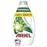 Ariel Detergente Lavadora Liquido 35 Lavados, Original, Jabon Limpieza Mejorada en Ciclos Mas Frios con la Exclusiva Tecnologia de limpieza en Frio