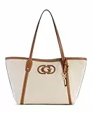 GUESS Sebina Tote Bag Natural/Caramel, Natural/Caramel, talla única