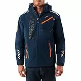 Geographical Norway Chaqueta con capucha y bolsillos laterales Napapijri azul hombre
