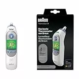 Braun ThermoScan 7 Termómetro de oído , Tecnología Age Precision , Pantalla digital codificada por colores , Apto para bebés y niños pequeños , La marca #1 entre los médicos(1)