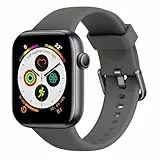 Reloj Inteligente Mujer Hombre, 1.85' Smartwatch con Llamadas Bluetooth, 140+ Modos Deportivos Smart Watch con SpO2/Pulsómetro/Monitor de Sueño/Podómetro, Impermeable IP68 Smart Watch Para Android iOS