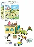 PLAYMOBIL Junior 71656 Aventura en la Granja con Tractor, Remolque y Amigos Ani, Juguete sostenible Hecho de plásticos a Base de Plantas, Juguetes para niños a Partir de 1 año