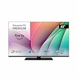 Panasonic Premium TV-43W80AEZ, Serie W80 43 Pulgadas 4K Ultra HD QLED Smart TV, 2024, Fire TV, Dolby Vision y Atmos, Modo De Juego Extremo, Control por Voz de Alexa, Airplay, Negro