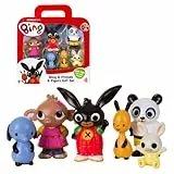 Bing - Pack de 6 figuritas, de los personajes principales de la serie, recomendado para niños de 1 año (Famosa BNG07001)
