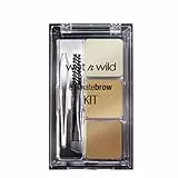 Wet n Wild - Ultimate Brow Kit - Set Cejas Perfectas para Dar Forma, Suavizar y Definir las Cejas Marrones - Contiene 1 Cera de Cejas, 2 Polvos de Fijación, 1 Pincel y 1 Pinzas - Vegan - Soft Brown