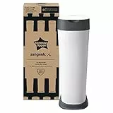 Tommee Tippee Contenedor para Pañales Twist and Click XL, Incluye 1 Recambio con Lámina Antibacteriana Multicapa, Blanco