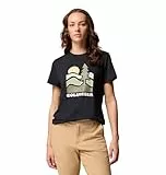 Columbia Ruby Springs Graphic - Camiseta de Manga Corta Ajustada de Manga Corta para Mujer, Color Negro, Talla M