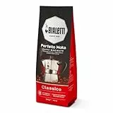 Bialetti - Perfetto Moka Classic: Café Molido Tueste Medio, Aroma de Avellana y Fruta Seca, 250g, Paquete con Válvula Unidireccional para Preservar el Sabor