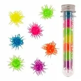 Glow in The Dark – 7 Caminos de pared en tubo de PET que brillan en la oscuridad (azul, morado, naranja, amarillo, verde, rosa) - Creeblers, antiestrés, heros para niños