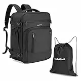 Omnpak Mochila Viaje Cabina Avion 45x36x20 Easyjet,Debajo del Asiento Mochila Equipaje de Mano,Pet Reciclada Bolsa de Viaje 30L