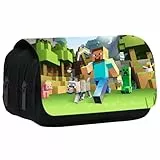 Lápiz Bolsa, Portalapices Gran Capacidad Estuche con Doble Cremallera para Niños y niñas Escuela Oficina Material, Regalos de Papelería