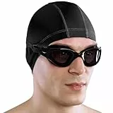 AqtivAqua DX Gafas Natacion Polarizadas Hombre Gafas Piscina Niño Mujer Niña (Negro, Polarizadas)