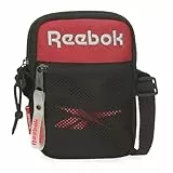 Reebok Portland Bandolera Pequeña Negro 12x17x2,5 cms Poliéster