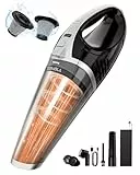 TEMOLA Aspiradora de Mano, Aspirador de Mano Potente con Luces LED, Mini Aspirador de 2 Velocidades 15000Pa/10000Pa, Aspirador Coche con HEPA Filter para hogar, sofá, Mascota, automóvil, Cocina