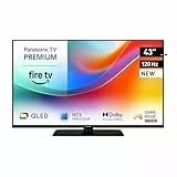 Panasonic Premium TV-43W85BEZ, Serie W85B, 43 Pulgadas, Smart TV 4K Ultra HD QLED, 2025, 120 Hz, Fire TV, Dolby Vision y Atmos, Modo Juego Extremo, Compatible con Alexa, Apple, Bluetooth, Negro