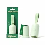 Earth Rated Portabolsas para heces de perro con bolsas, resistente y a prueba de fugas, sin aroma, 1 dispensador y 15 bolsas