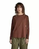 G-Star Para Mujer Top Woven Mix Loose, Marrón (chocolate lab D22090-B771-D312), XS