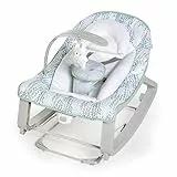 Ingenuity, Hamaca Mecedora para Bebés 3en1 Keep Cozy - Spruce, Vibraciones Relajantes, Arco de Juguetes, Arnés de 5 Puntos, 2 Reclinaciones, Unisex, desde recién nacidos hasta los 18 kg