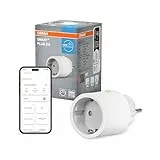 OSRAM SMART+ Enchufe inteligente con Matter over WiFi, desarrollado para Alexa: integra dispositivos convencionales de hasta 2300 W en el hogar inteligente, paquete de 1