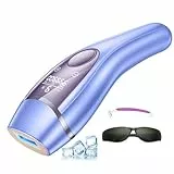 21J IPL Depiladora Laser Indolora con Función De Refrigeración, Depiladora Luz Pulsada 9 Niveles de Energía, Maquina Laser Depilacion Casa para Rostro, Bikini y Cuerpo, Azul