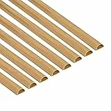 D-Line Mini Canal Portacables de 8 Metros, Cubierta de Cable Autoadhesiva, Solución de Gestión de Cables, 30mm (Ancho) x 15mm (Alto), 8 Piezas de 1 Metro (Multipack de 8 metros), Efecto Roble