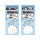 Pack 2x Chocolicious con Leche y Almendra 85g | Natruly | Tabletas de Chocolate Natural | Sin Azúcares Refinados | Bio y Sin Gluten