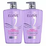 L'Oréal Paris Elvive Hidra Hialurónico Pack 2 Champú 72 horas de Hidratación 1 L