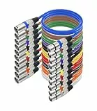 Kixolo 10 Pack XLR Cable 1m, Macho Hembra, Cable de micrófono XLR macho a hembra balanceado de 3 pines para micrófono, mezclador, altavoz, amplificador