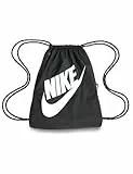 NIKE Nk Heritage Drawstring - Fa21, Sports Bag Unisex Adulto, Black/black/white, Talla Única
